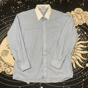 Christian Dior Chemises Stripped Button Down Shirt Mens Large Casual Preppy